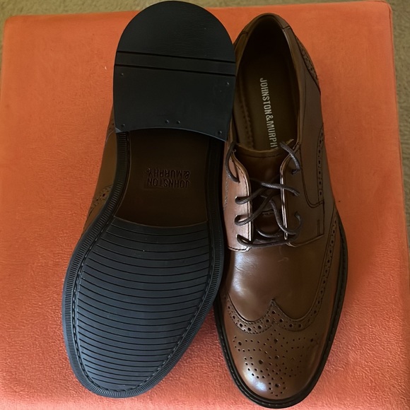 Johnston & Murphy Mens Conrad Cap Toe Oxford , Brown size 9 1/2 - Picture 5 of 6